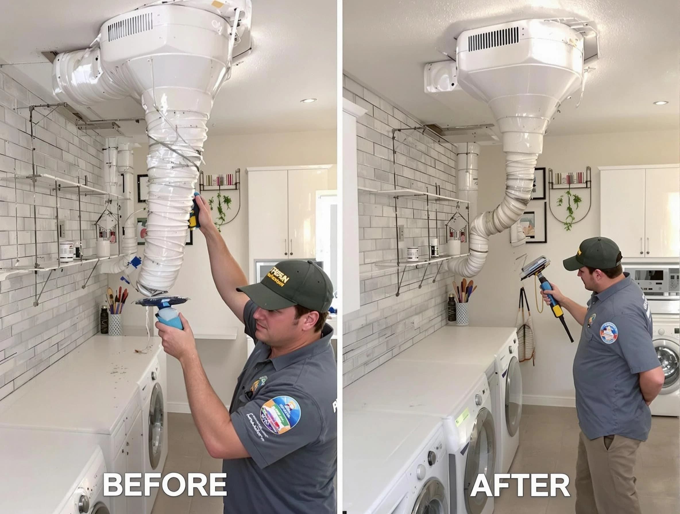 Professional dryer exhaust vent cleaning by Grayson Valley Dryer Vent Cleaning in Grayson Valley