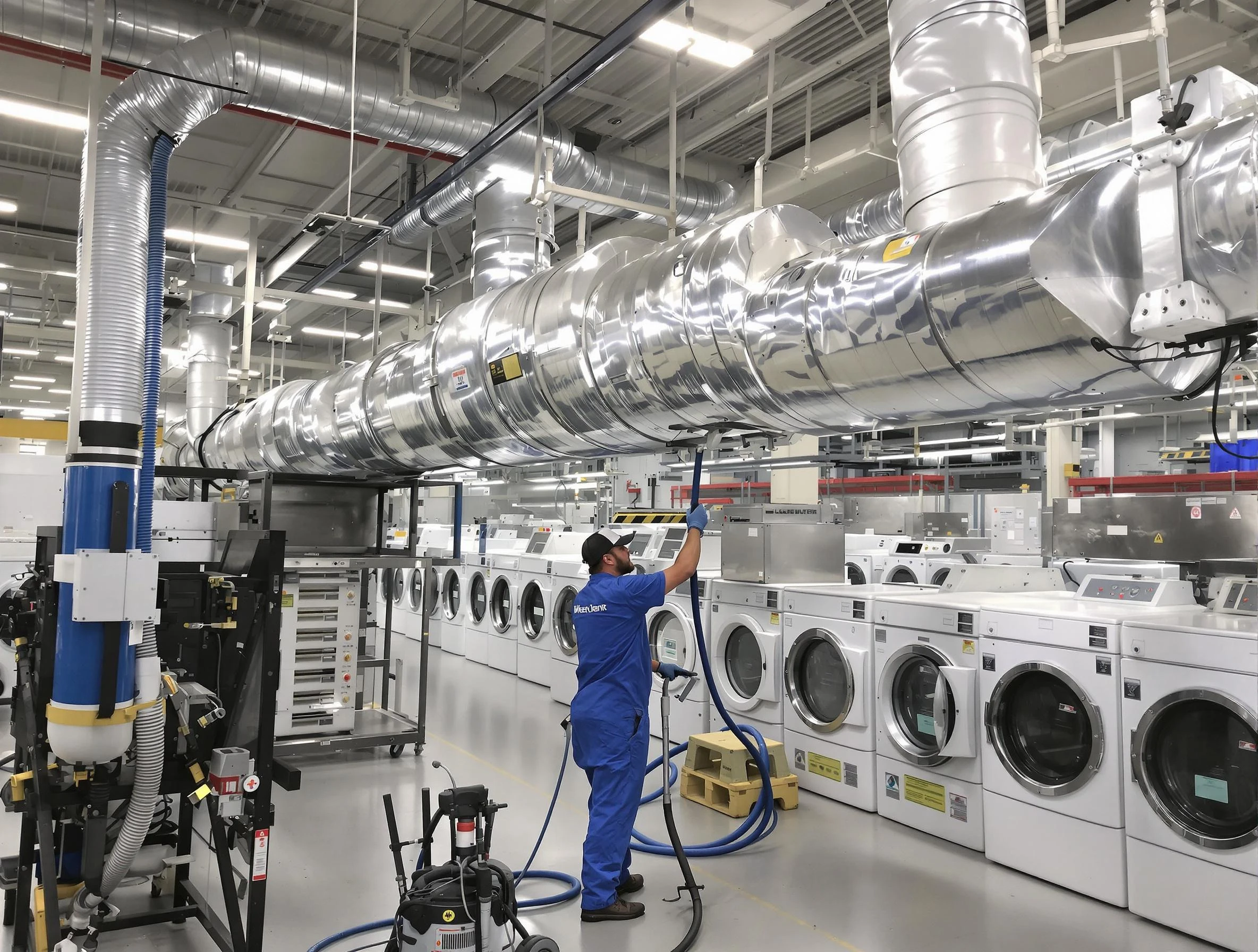 Grayson Valley Dryer Vent Cleaning team performing heavy-duty industrial dryer vent cleaning in Grayson Valley